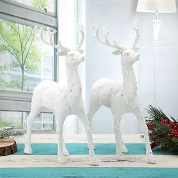 Buy ARCCI Elegant White Reindeer for Holiday Decoration