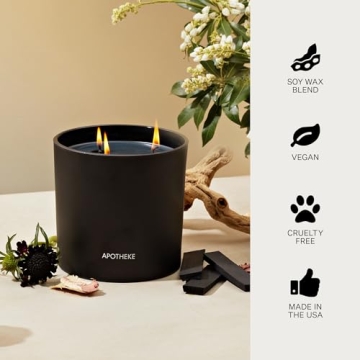 Luxurious APOTHEKE Charcoal 3-Wick Candle Experience