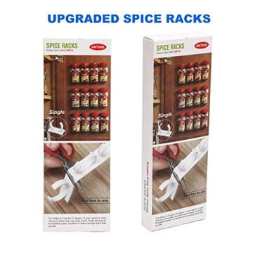 Upgraded Kitchen Spice Rack Organizer - 4 Pack Holder