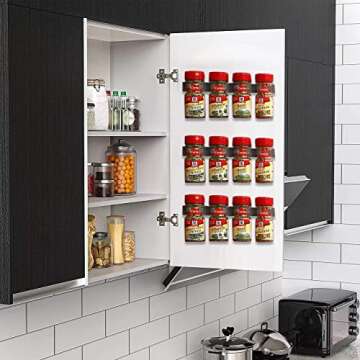 Upgraded Kitchen Spice Rack Organizer - 4 Pack Holder