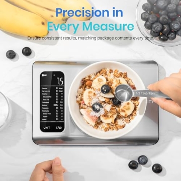Etekcity Smart Digital Kitchen Scale - Nutritional Tracking & Precision Measuring