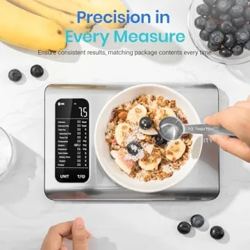 Etekcity Smart Digital Kitchen Scale - Nutritional Tracking & Precision Measuring