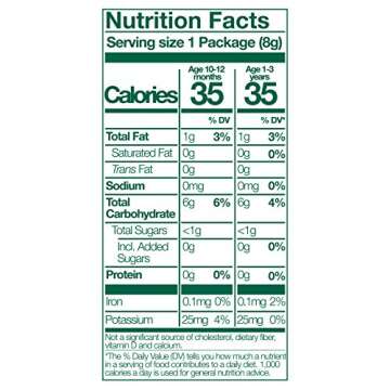 Little Bellies Organic Banana Softcorn Baby Snack (Pack of 7 x 0.28 oz Individual Packs)