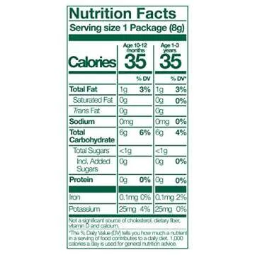 Little Bellies Organic Banana Softcorn Baby Snack (Pack of 7 x 0.28 oz Individual Packs)