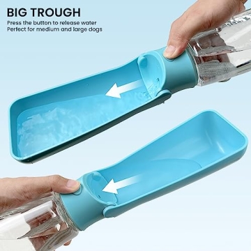 FORWH Portable Leak Proof Dog Water Bottle 19oz - Perfect for Travel