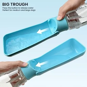 FORWH Portable Leak Proof Dog Water Bottle 19oz - Perfect for Travel