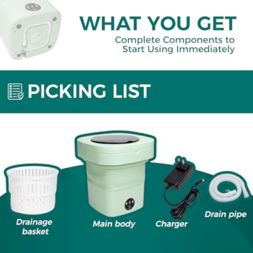 Portable Mini Washing Machine for Apartments