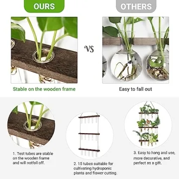 Mkono Plant Propagation Tubes for Elegant Home Decor