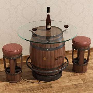 UELKS 42" Glass Table Top 0.36" Inch Thick Tempered Pencil Polished Edge Round Glass Table Top，for Dining Table, Coffee Table, Restaurant Table，Coffee Table, Office Table, Side Tab