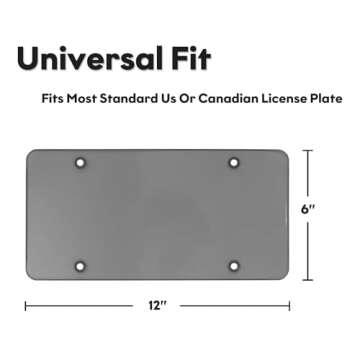 Durable Tsuytna License Plate Covers - Easy Install & UV Resistant