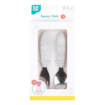 Bumkins Toddler Utensils Set - Safe & Easy Self-Feeding