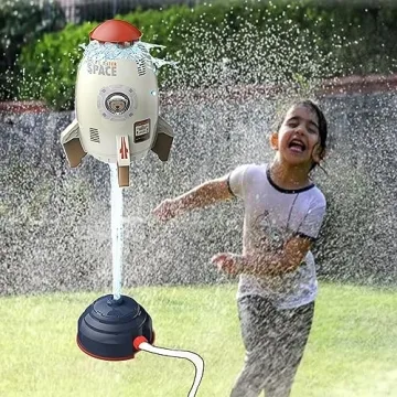Rocket Sprinkler Water Toy for Summer Fun & Play