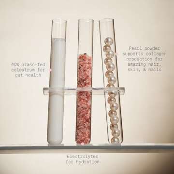 The Skinny Confidential Beauty Salt- Hydration Powder Contain Grass-Fed Colostrum, Electrolytes & Pearl Powder - Supports Immunity & Digestive Health, Glowing Skin & Radiant Hair - Gluten Free