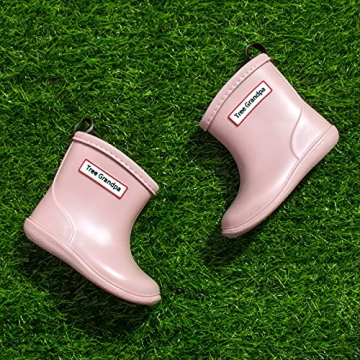 Tree Grandpa Toddler Rain Boots Waterproof Shoes for Kids