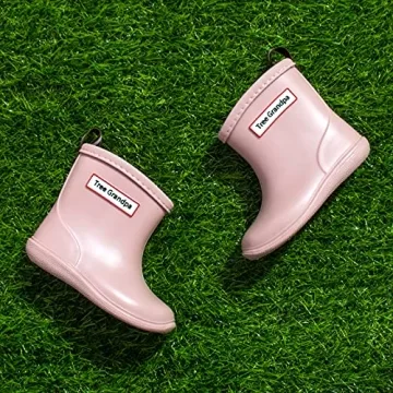 Tree Grandpa Toddler Rain Boots Waterproof Shoes for Kids