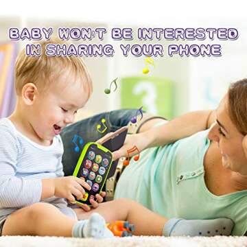 HISTOYE Baby Toy Phone for 1-3 Year Olds with Music & Light - Educational Learning Toys for Boys & G...