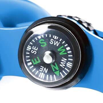 Educational Insights GeoSafari Compass Binoculars, Built-In Compass, Lightweight, Durable, Easy to Use For Kids (5274)