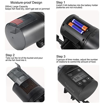 Tropinova Automatic Fish Feeder for Aquariums