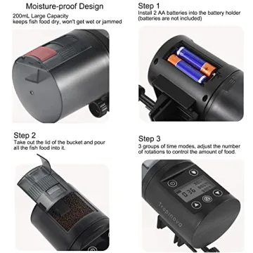 Tropinova Automatic Fish Feeder for Aquariums