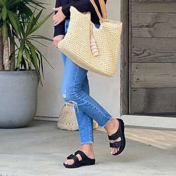 TELIC Women's Limited Edition Sandals in Midnight Black