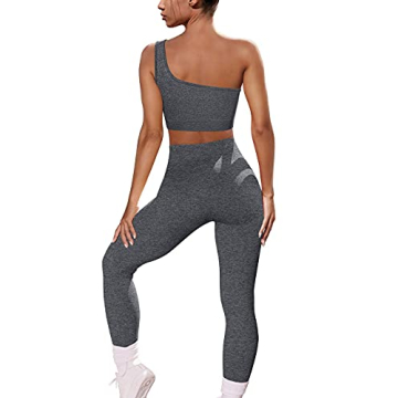 OYS Women's 2 Piece Seamless Yoga Outfit Set