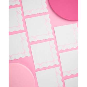xo, Fetti Bow Pink Napkins - 3-ply, 25 pcs | Bachelorette Decorations, Bow Theme Birthday Party, Bri...