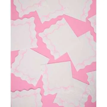xo, Fetti Bow Pink Napkins - 3-ply, 25 pcs | Bachelorette Decorations, Bow Theme Birthday Party, Bridal Engagement Decor, Coquette Cute Supplies, Girl Baby Shower Tableware, Tea Bday Ribbon Decor