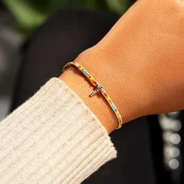 STORYJEWELLERY Cross Bracelet - Elegant Christian Gift