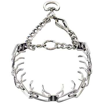 Herm Sprenger Chrome Plated Steel Training Prong Collar with Quick Release Snap for Dogs, Small, 2.25mm, 16-Inch (Neck Size up to 12-13 inches)