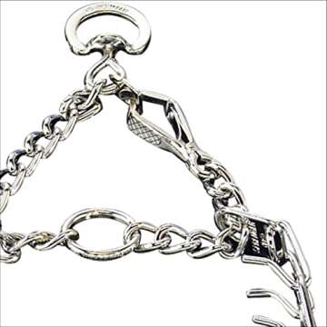 Herm Sprenger Chrome Plated Steel Training Prong Collar with Quick Release Snap for Dogs, Small, 2.25mm, 16-Inch (Neck Size up to 12-13 inches)
