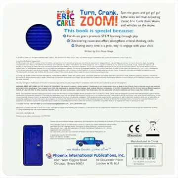 Eric Carle Turn Crank Zoom STEM Sound Book for Kids