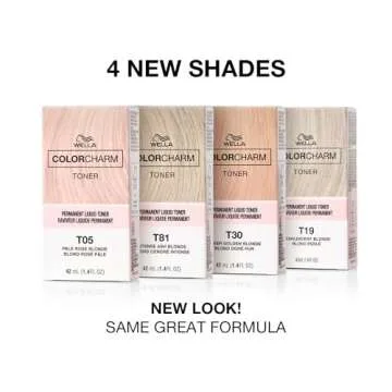 COLORCHARM Permanent Liquid Toners| Neutralize Brass| Free of Parabens| Vegan| T19 Pearlescent Blonde| 1.4 Fl Oz