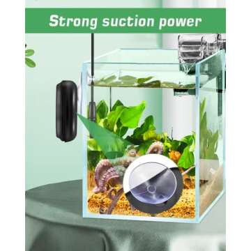 Zacro Digital Aquarium Thermometer, Fish Tank Thermometer, Water Thermometer with Large LCD Display, Reptile Thermometer for Fish Tank Water Terrarium