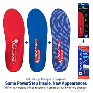 PowerStep Pinnacle Plus Orthotics - Effective Pain Relief Insoles for Foot Health