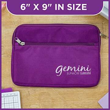Gemini Junior Accessories-Purple 6"x 9" Plate Storage Bag, 6-Inch x 8.9-Inch