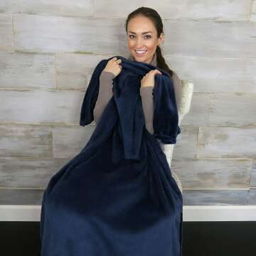 Travel Blanket and Pillow – EverSnug 2-in-1 Comfort