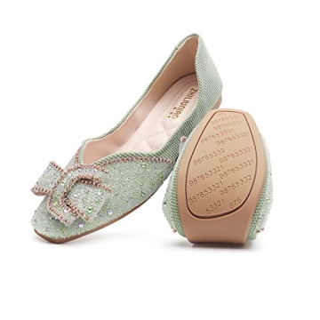 Rhinestone Ballet Flats for Weddings & Casual Events
