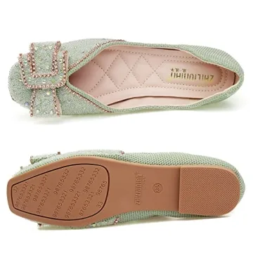 Rhinestone Ballet Flats for Weddings & Casual Events