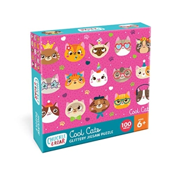 Chuckle & Roar Cool Cats 100 PC Jigsaw Puzzle