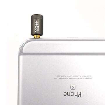 Mic-Lock 3.5mm for Headphone Port - Microphone Audio and Data Security - Privacy Protector for Laptops, Smartphones, Tablets, and Computers (Gray, 5 Pack)