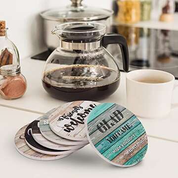 Funny Coasters for Housewarming Gifts - Unique Decor