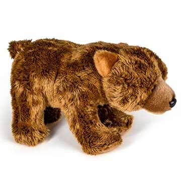 Wildlife Tree 12 Inch Plush Grizzly Bear for All Ages