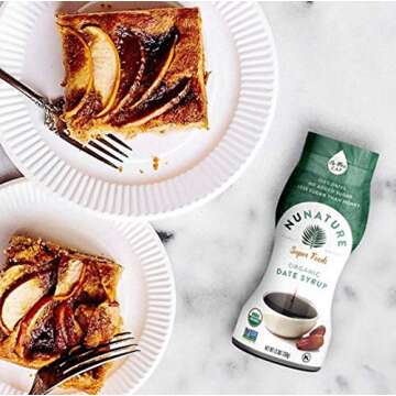 NUNATURE Natural/Organic Medjool Date Syrup - Get Going Baking Nuts With Our 12.3oz Of Sweet Low-glycemic, Gluten-Free, Vegan, Paleo, & Kosher Friendly Delicacy (Organic, Pack of 1)