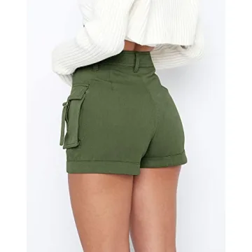 High Waist Cargo Shorts for Women - Summer Comfort