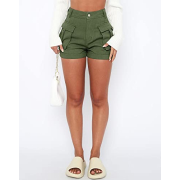 High Waist Cargo Shorts for Women - Summer Comfort