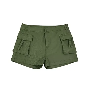 High Waist Cargo Shorts for Women - Summer Comfort