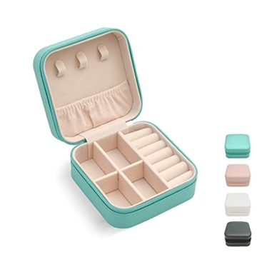 TRODANCE Mini Jewelry Travel Case, Small Portable Jewelry Box for Travel