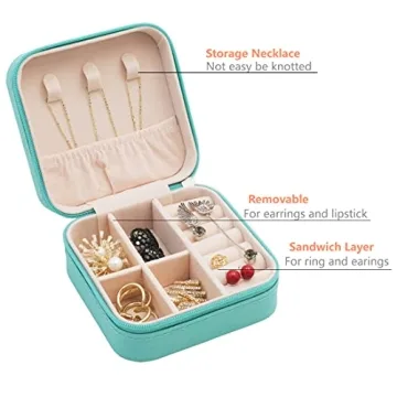 TRODANCE Mini Jewelry Travel Case - Travel Jewelry Organizer