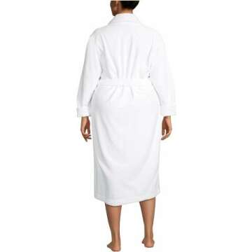 Lands' End Cozy Long Sleeve Spa Bath Robe for Women