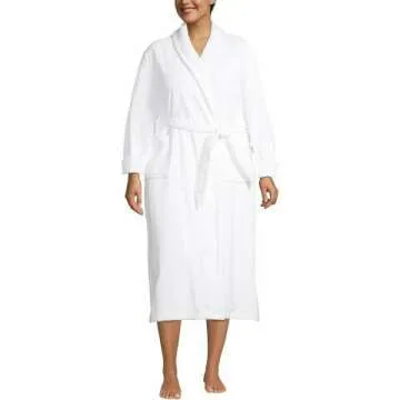 Lands' End Cozy Long Sleeve Spa Bath Robe for Women